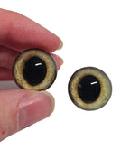 Gold Wide Pupil Fox Eyes WRF12 - Handmade Glass Taxidermy Eyes