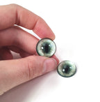 Pale Green Fox RF29- Handmade Glass Taxidermy Eyes
