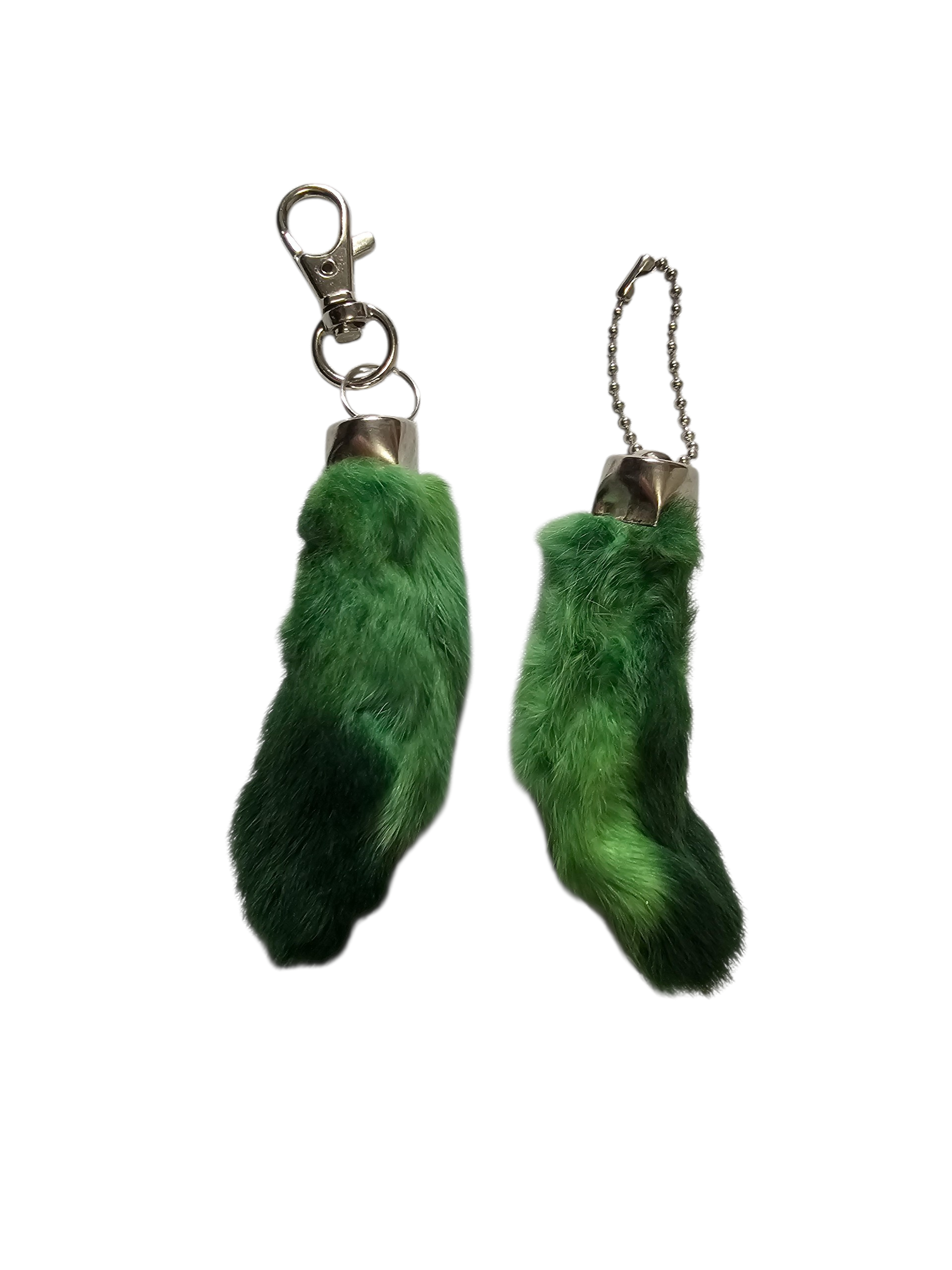 Lucky Rabbit Foot Keychain Charm