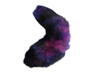 Real Fur Dyed Galaxy Fox Tail Keychain - Ethically Sourced