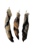 Grey Fox Tail Keychain - Ethically Sourced