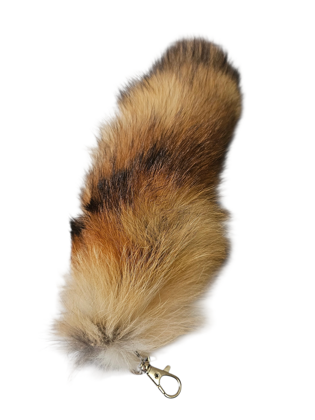 Real Fur Wild Red Fox Tail Keychain - Ethically Sourced