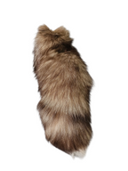 Real Fur Amber Fox Tail Keychain - Ethically Sourced