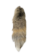 Real Fur Golden Island Hybrid Fox Tail Keychain - Ethically Sourced
