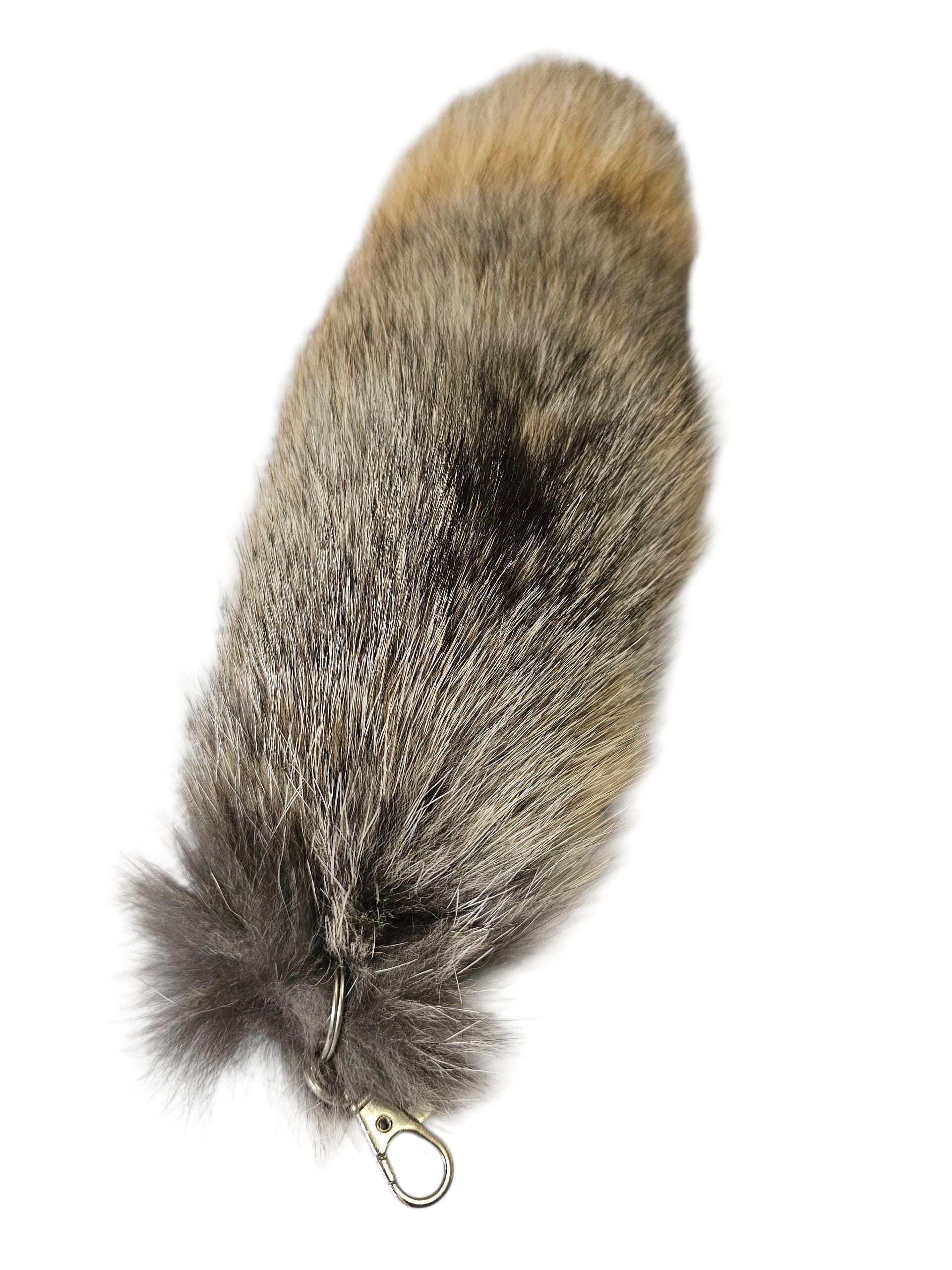 Real Fur Golden Island Hybrid Fox Tail Keychain - Ethically Sourced