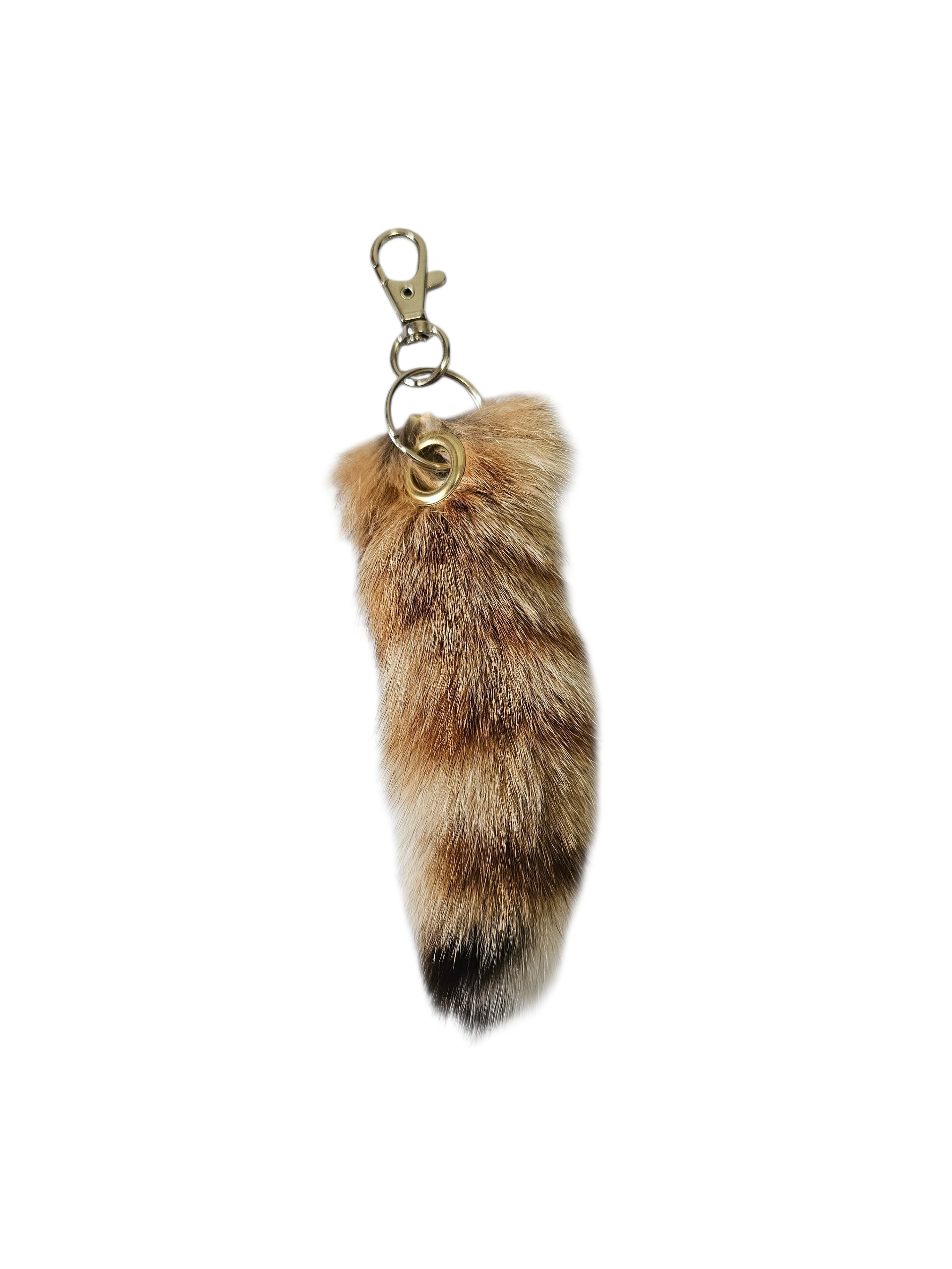 SUPER SOFT Real Fur Bobcat Tail Keychain - Ethically Sourced