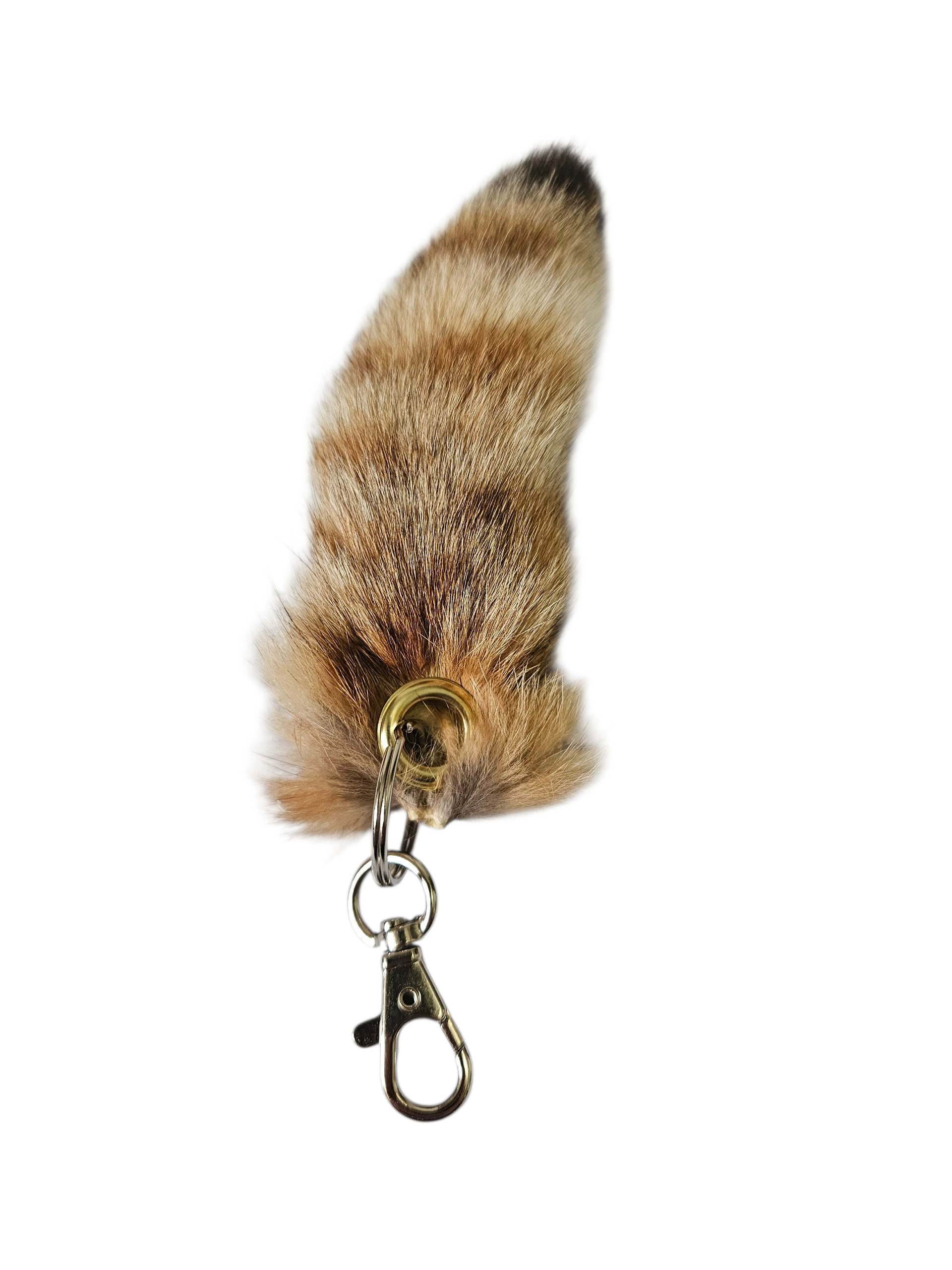 SUPER SOFT Real Fur Bobcat Tail Keychain - Ethically Sourced