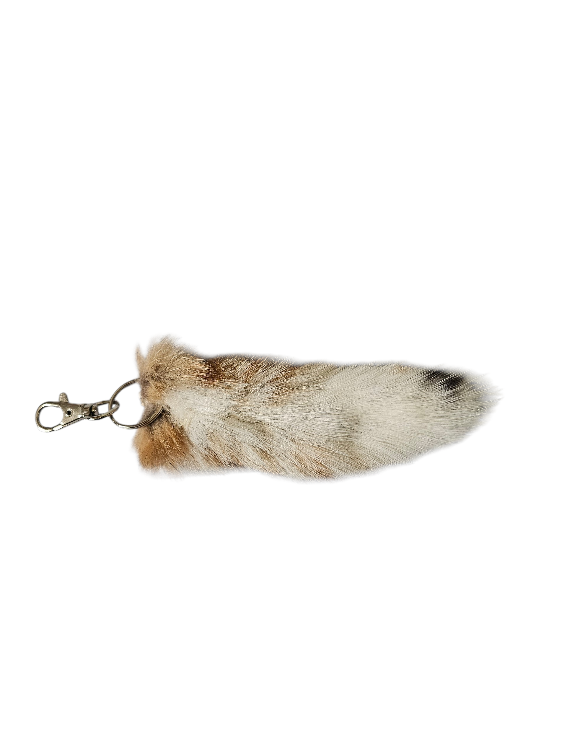 SUPER SOFT Real Fur Bobcat Tail Keychain - Ethically Sourced