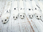 Weasel Slap Bracelet, Sherman the Ermine, White Ermine Slap Bracelet, Taxidermy Oddities Bracelet, Real Fur