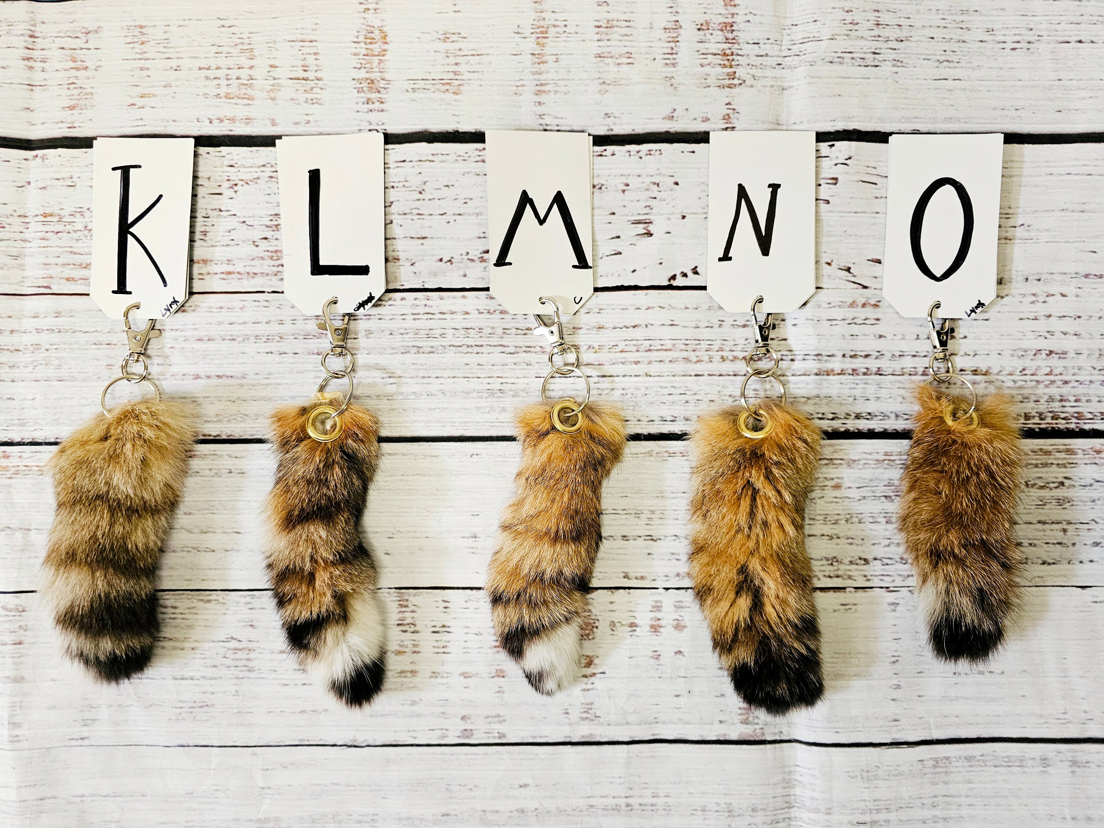 Choose Your Own SUPER SOFT Real Fur Bobcat Tail Keychain - Ethically Sourced