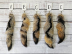 Choose Your Own Real Fur Grey Fox Tail Keychain - Ethically Sourced