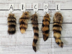 Choose Your Own Real Fur Raccoon Keychain - Ethically Sourced