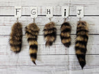 Choose Your Own Real Fur Raccoon Keychain - Ethically Sourced
