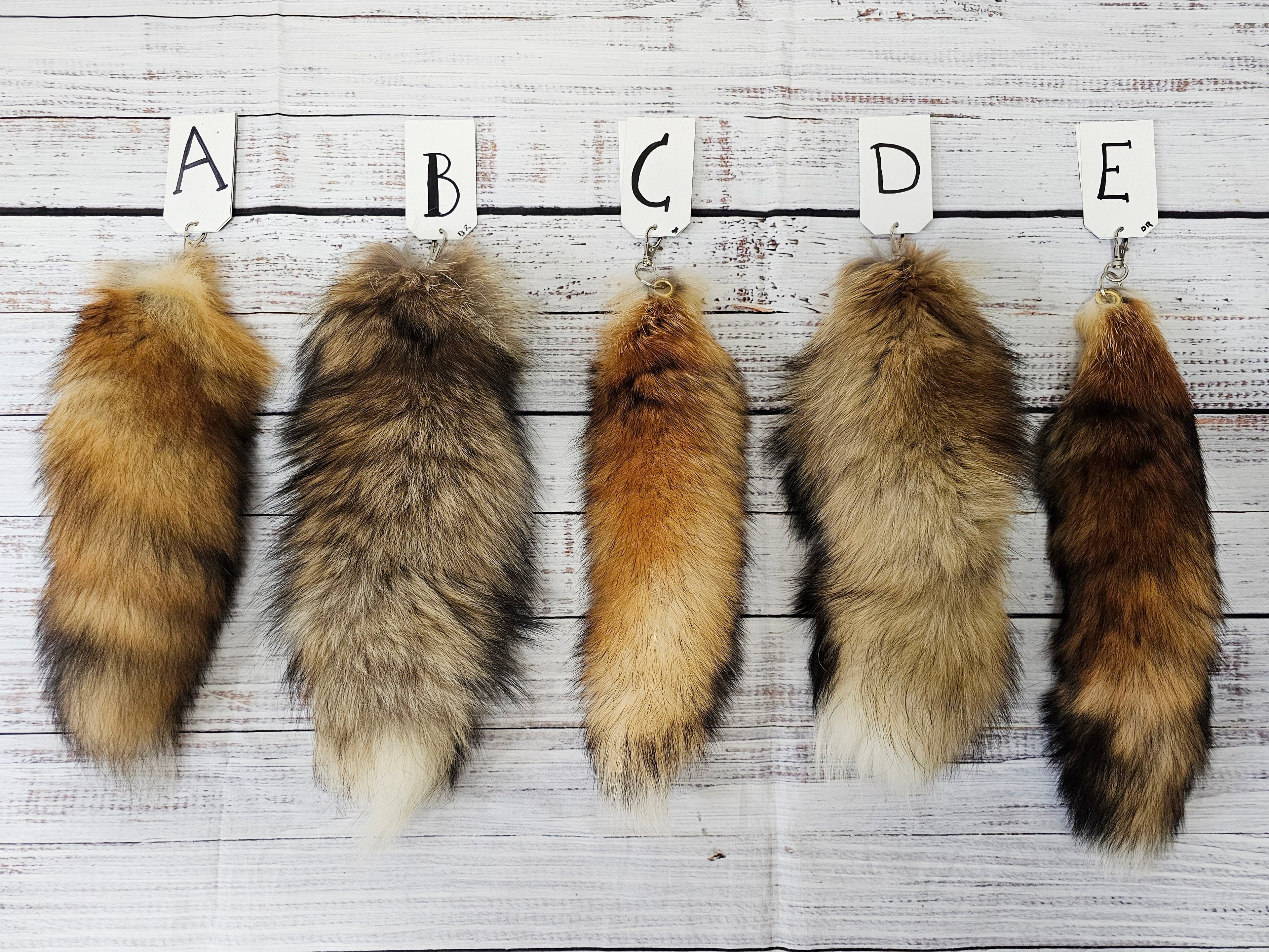 Choose Your Own Real Fur Red Fox Tail Keychain - Ethically Sourced