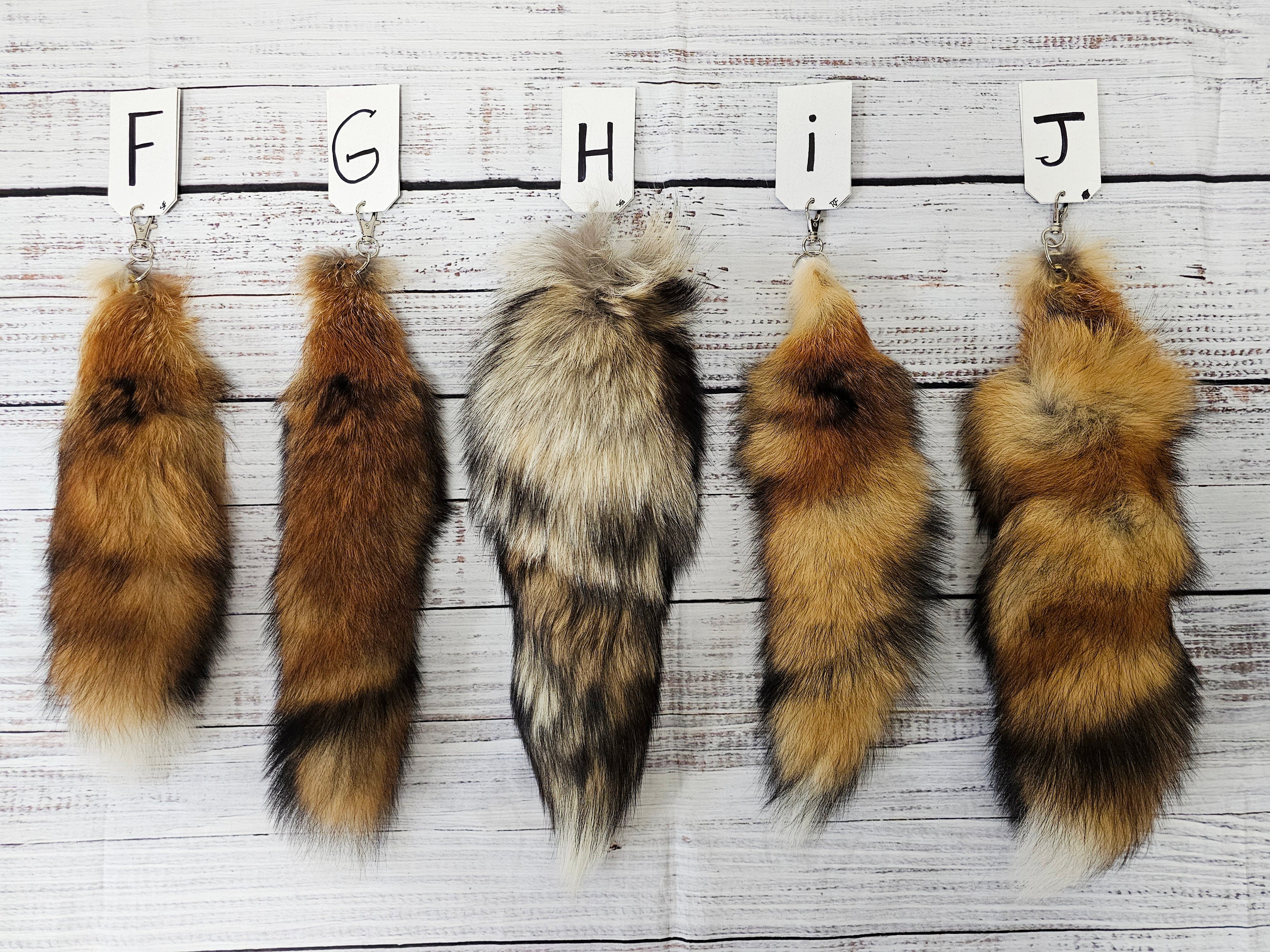 Choose Your Own Real Fur Red Fox Tail Keychain - Ethically Sourced
