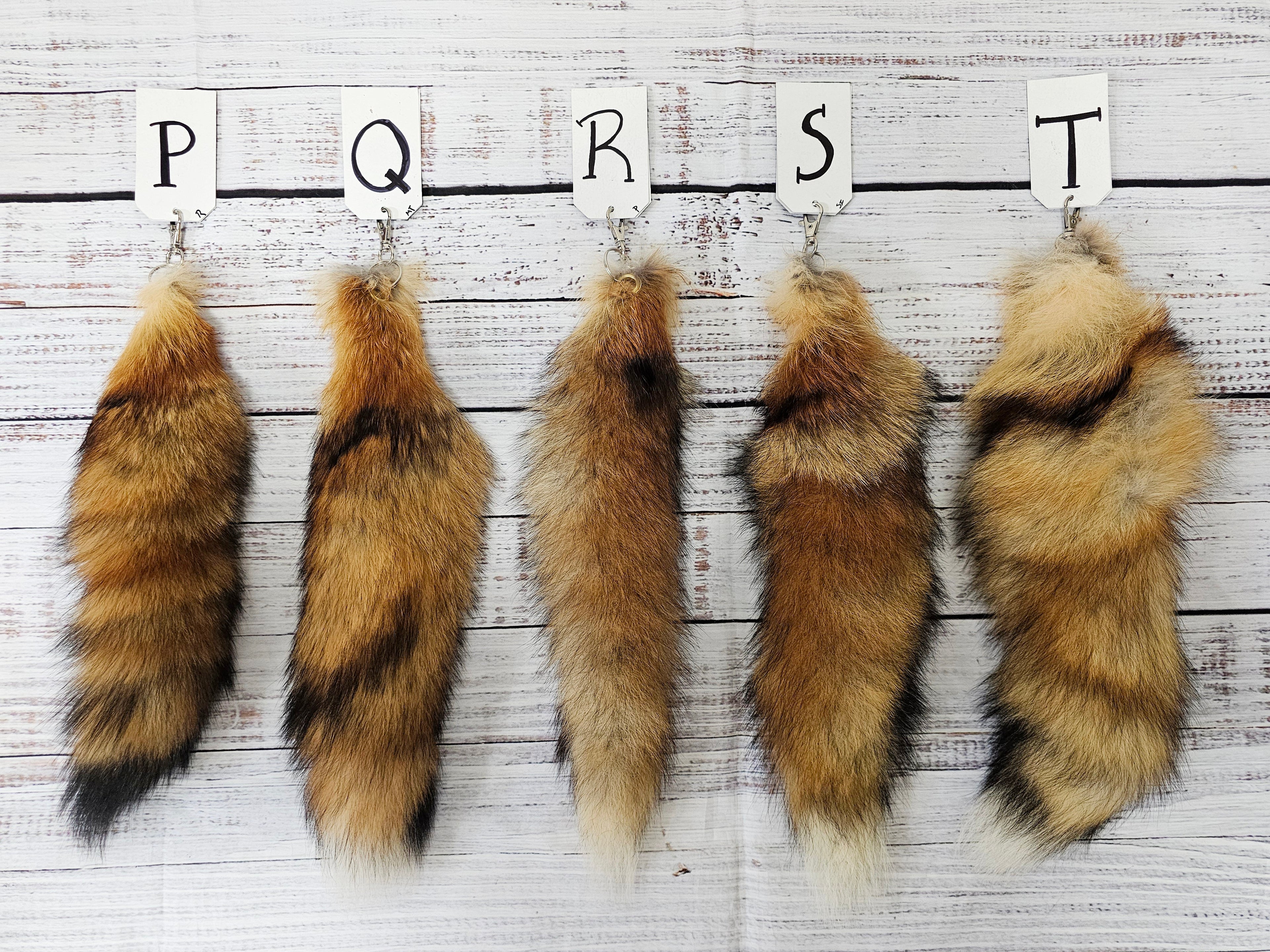 Choose Your Own Real Fur Red Fox Tail Keychain - Ethically Sourced