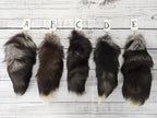 Choose Your Own Real Fur Silver Fox Tail Keychain - Ethically Sourced