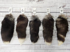 Choose Your Own Real Fur Silver Fox Tail Keychain - Ethically Sourced
