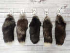 Choose Your Own Real Fur Silver Fox Tail Keychain - Ethically Sourced