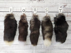 Choose Your Own Real Fur Silver Fox Tail Keychain - Ethically Sourced