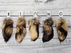 Choose Your Own Real Tanuki Raccoon Dog Tail Keychain - Ethically Sourced