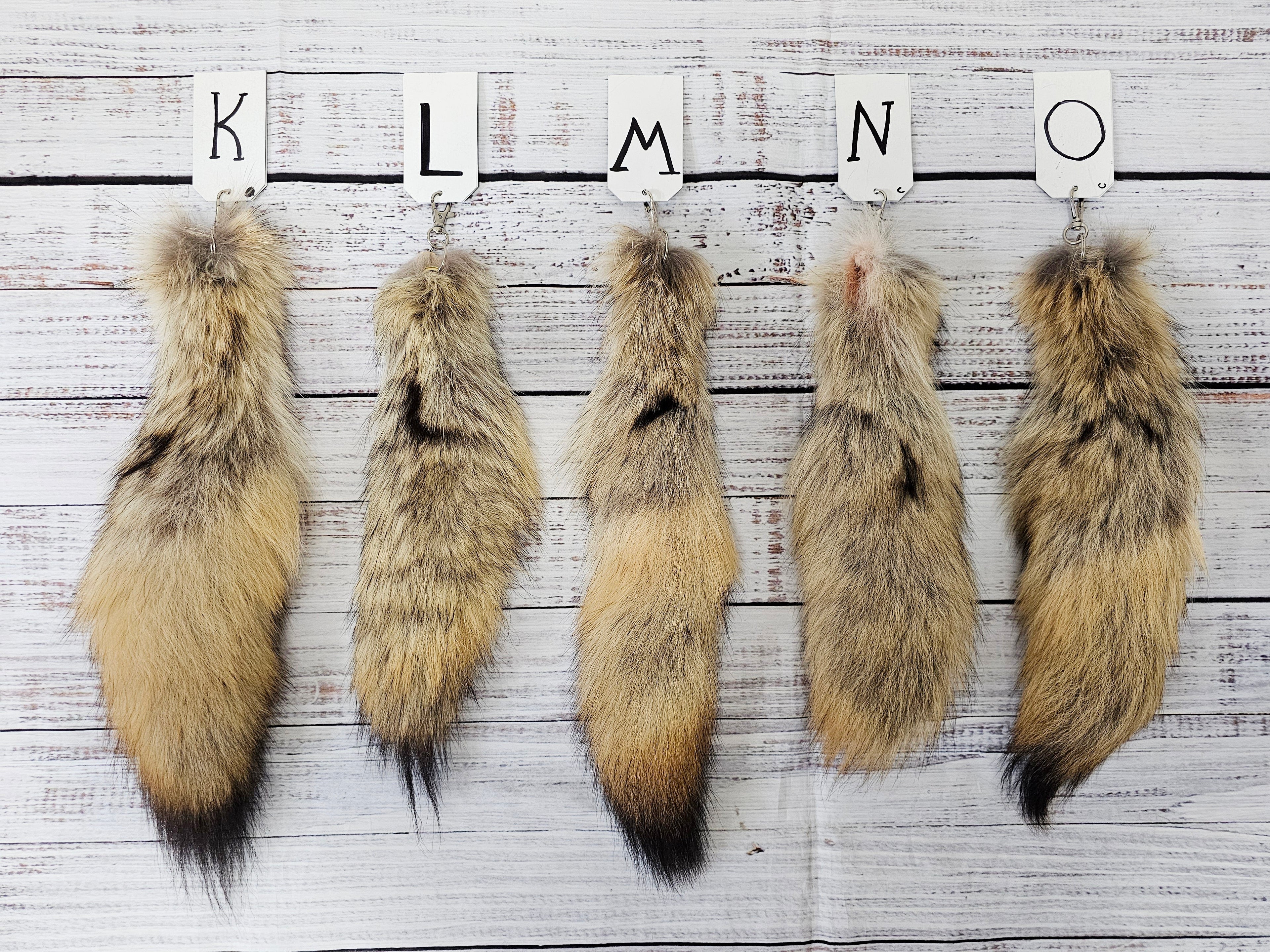 Choose Your Own Real Fur Coyote Tail Keychain - Ethically Sourced