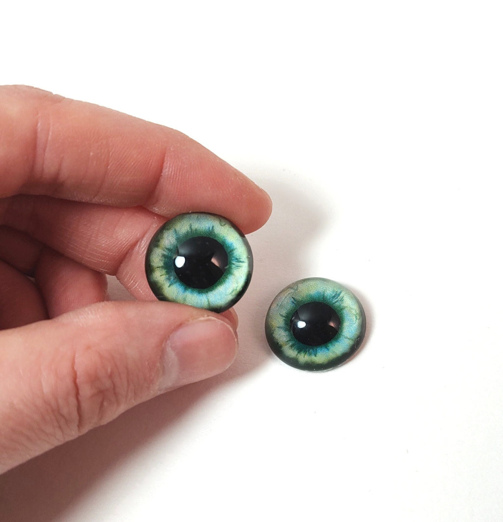 Dark Spruce Rabbit MM8- Handmade Glass Taxidermy Eye