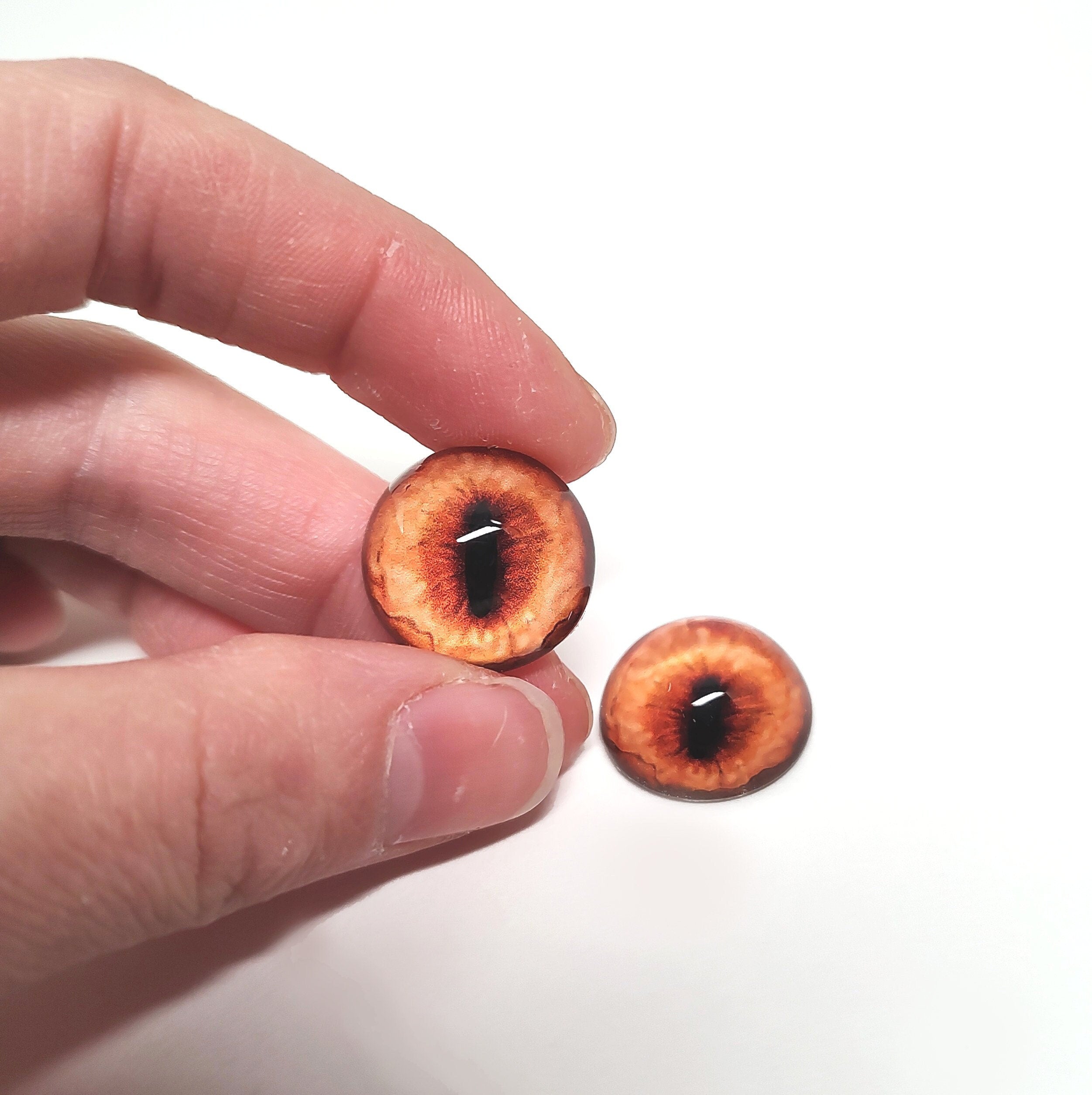 Autumn Orange Fox RF34- Handmade Glass Taxidermy Eyes