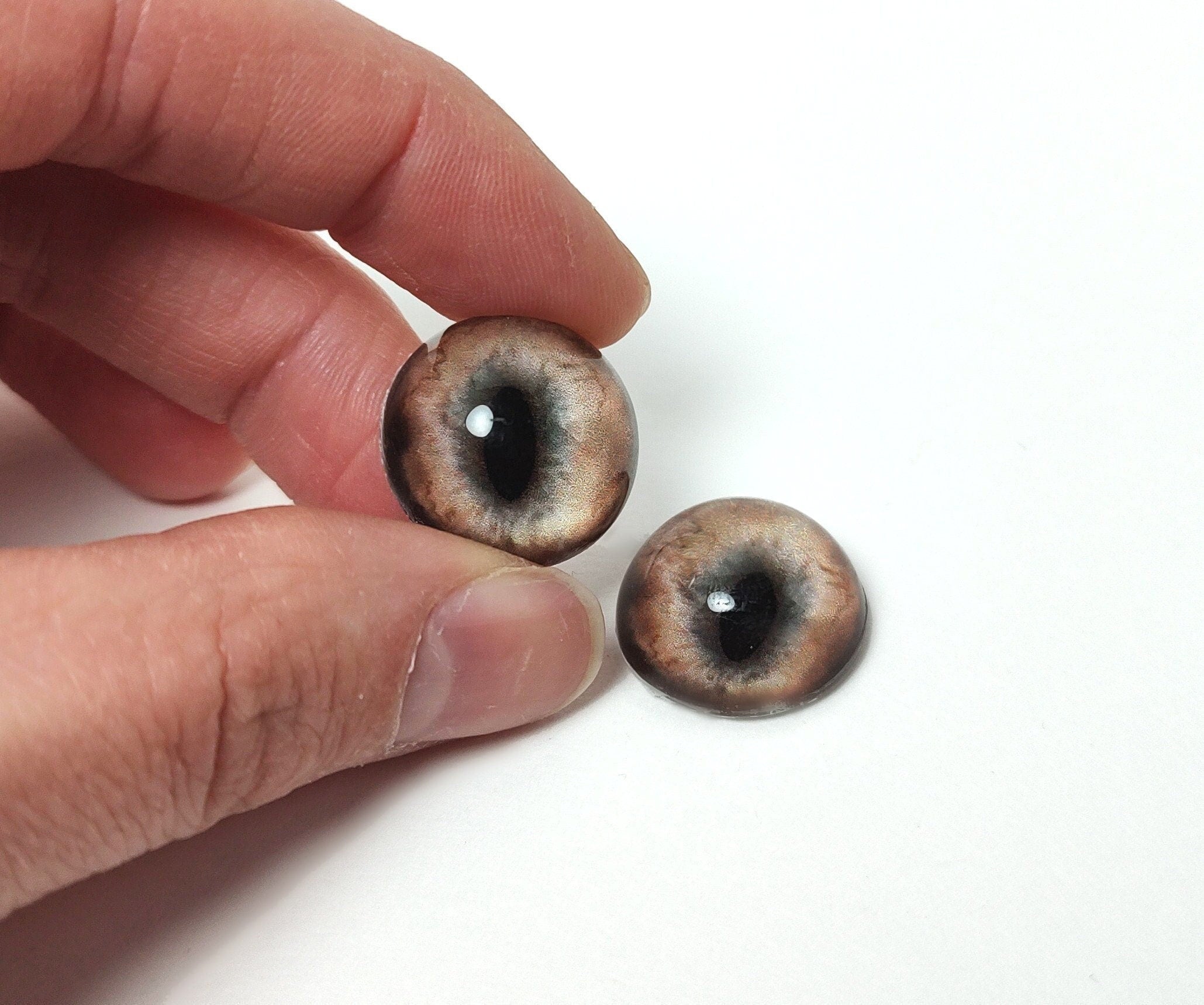 Hazel Brown Fox RF10 - Handmade Glass Taxidermy Eyes
