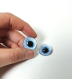 Platinum Blue CW2 - Handmade Glass Taxidermy Eyes