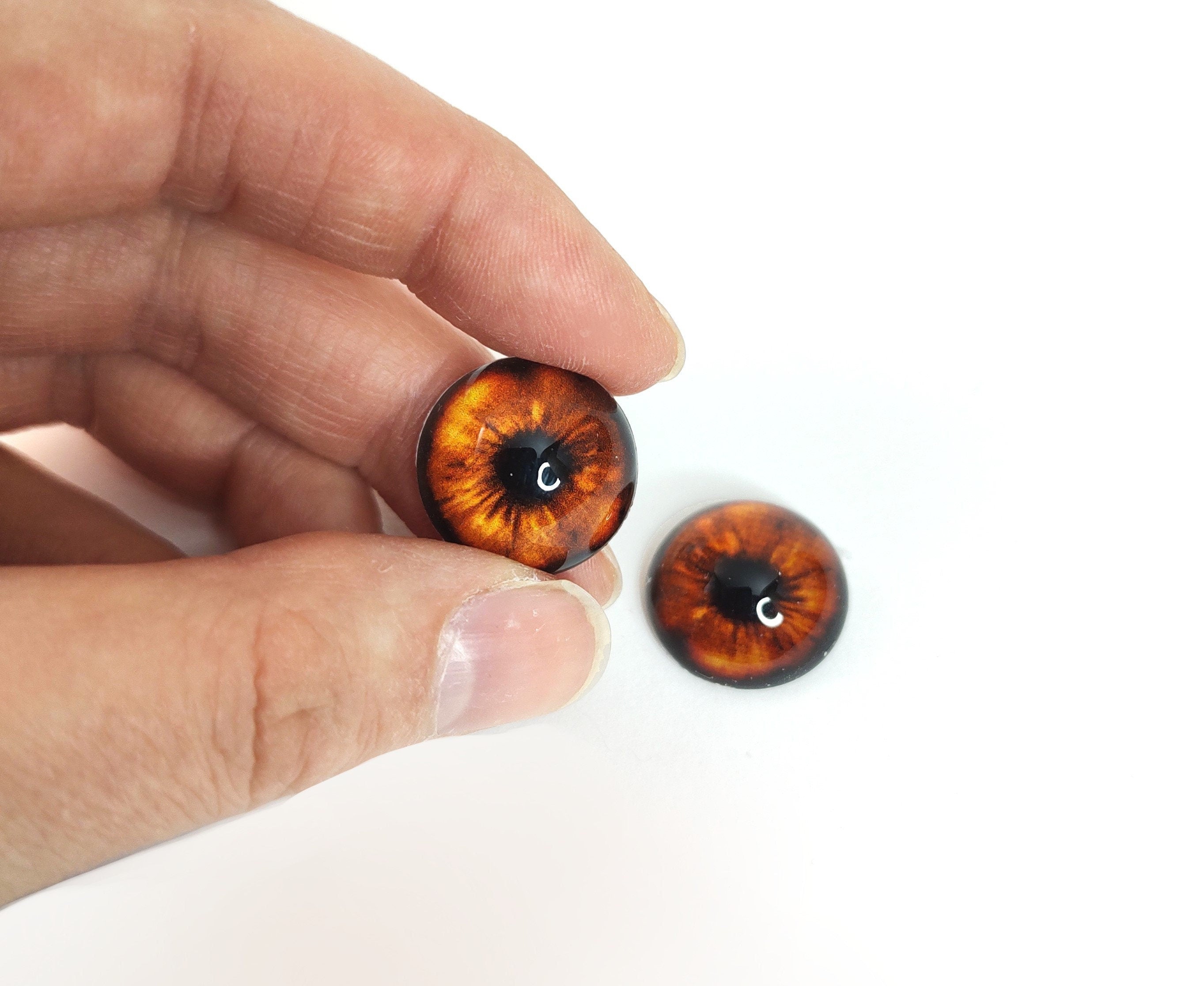 Flame Wolf CW14- Handmade Glass Taxidermy Eyes