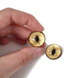 Natural Yellow Lynx BC3 - Handmade Glass Taxidermy Eyes