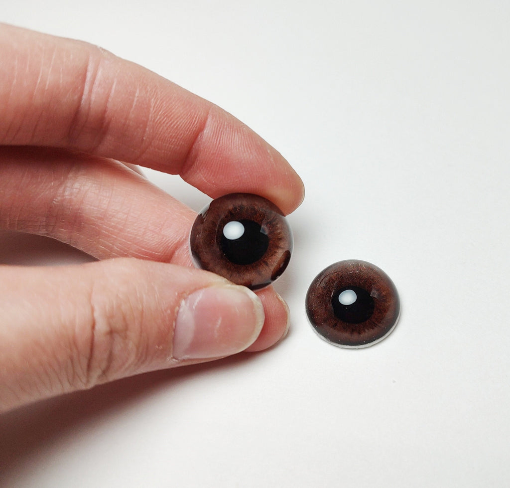 Dark Brown Mammal MM1 - Handmade Glass Taxidermy Eyes