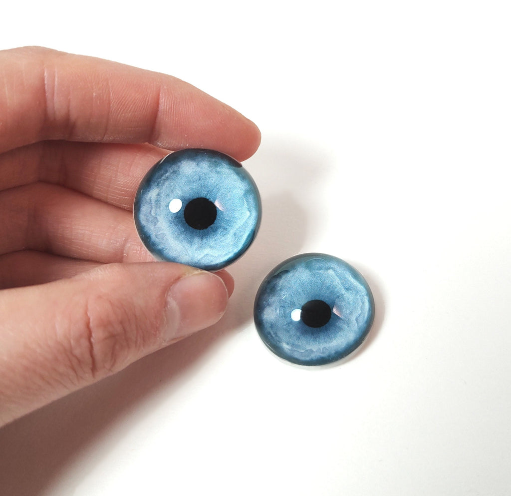 Bright Blue Wolf CW23 Handmade Glass Taxidermy Eyes