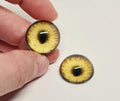 Yellow Bobcat BC26 - Handmade Glass Taxidermy Eyes