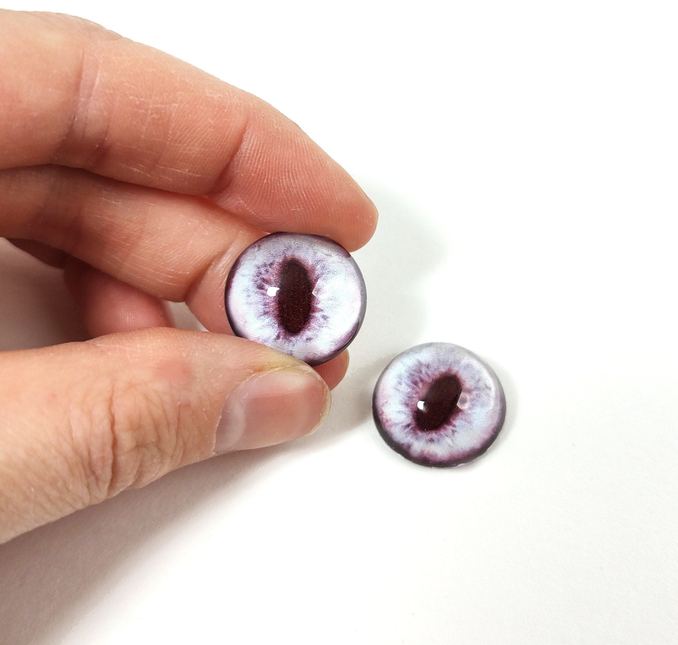 Pale Albino Fox RF19- Handmade Glass Taxidermy Eyes