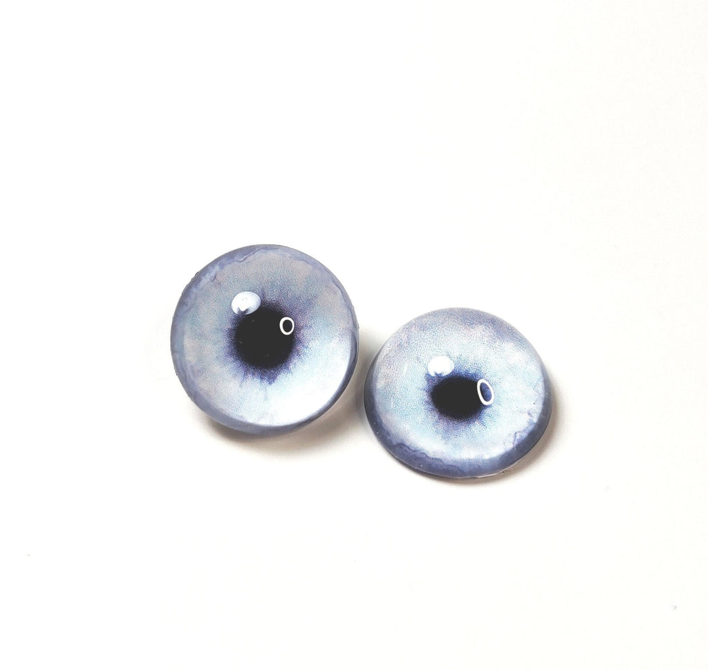 Ice Blue CW1 - Handmade Glass Taxidermy Eyes