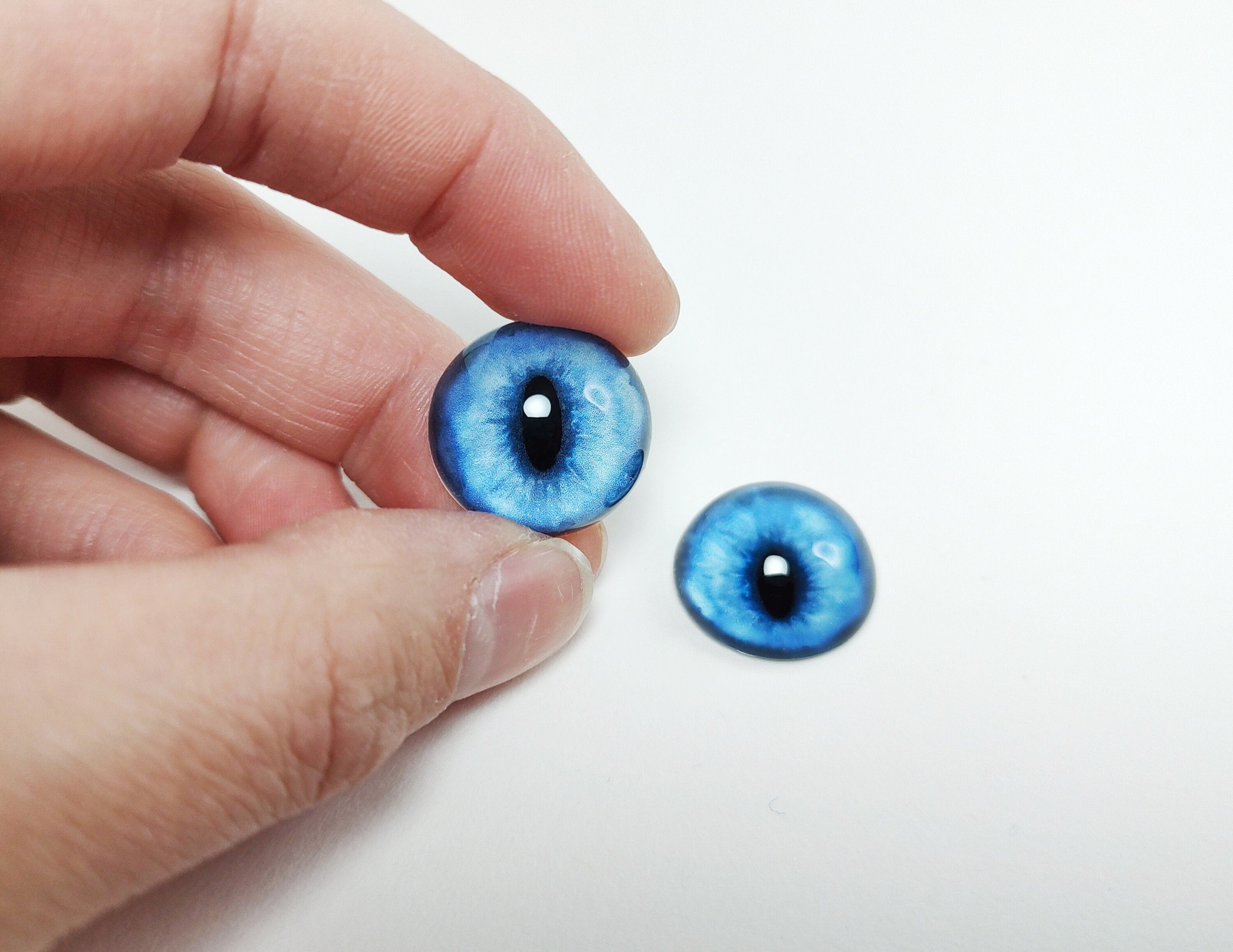 Misty Blue Fox MC13 - Handmade Glass Taxidermy Eyes