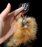 Real Fur Wild Red Fox Tail Keychain - Ethically Sourced