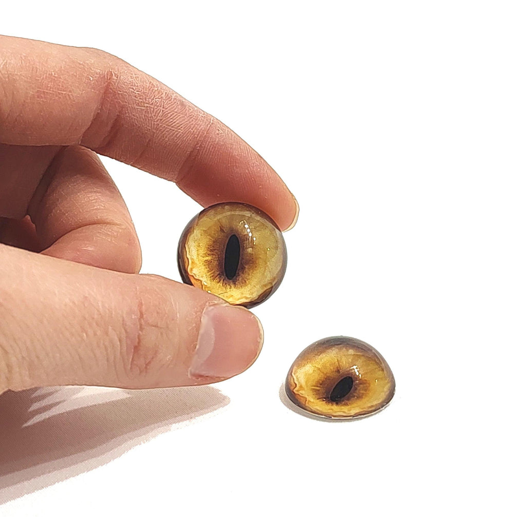 October Gold Fox RF14 - Handmade Glass Taxidermy Eyes