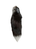 Choose Your Own Real Fur Silver Fox Tail Keychain - Ethically Sourced