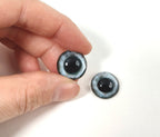 Silver Rabbit MM7- Handmade Glass Taxidermy Eyes