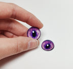 Purple Fox MC3 - Handmade Glass Taxidermy Eyes