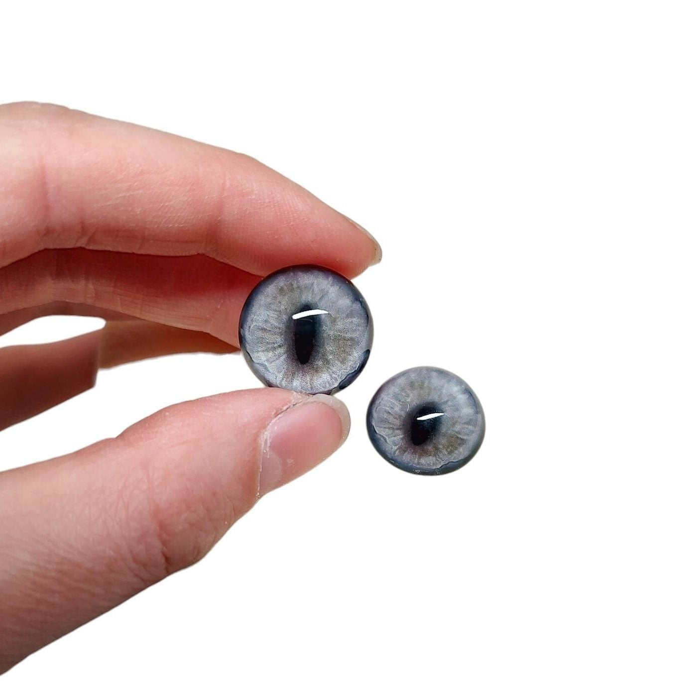 Grey Blue Fox RF33- Handmade Glass Taxidermy Eyes