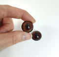 Dark Umber Fox RF1 - Handmade Glass Taxidermy Eyes