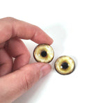 Natural Yellow Coyote CW17- Handmade Glass Taxidermy Eyes