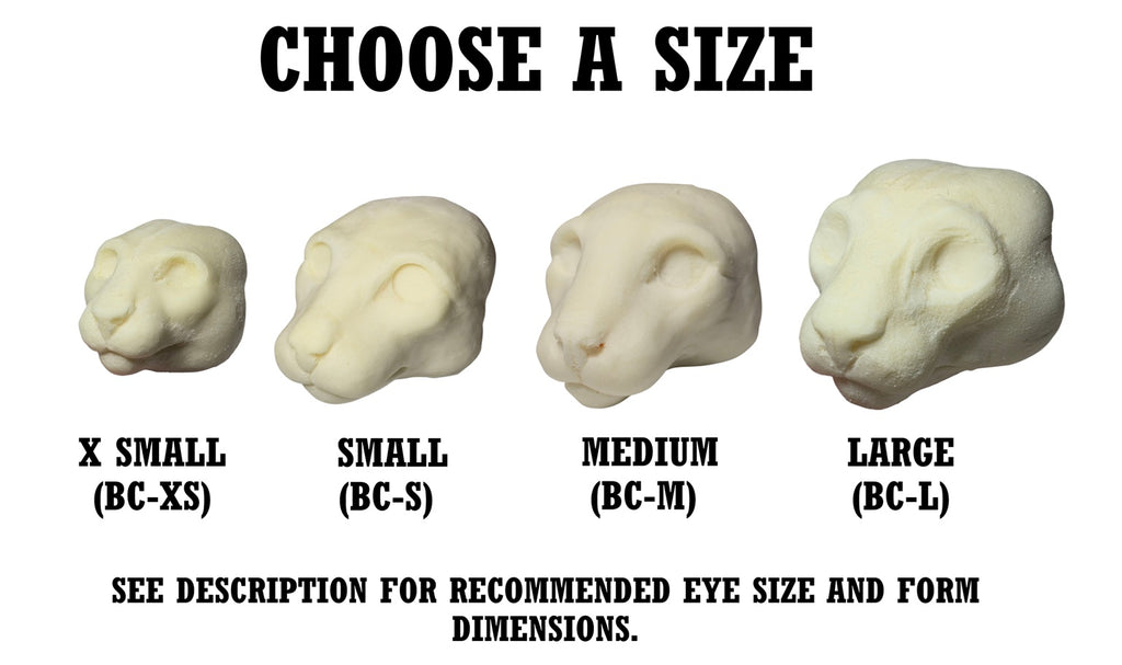 Bobcat & Lynx Taxidermy Head Forms – Multiple Sizes