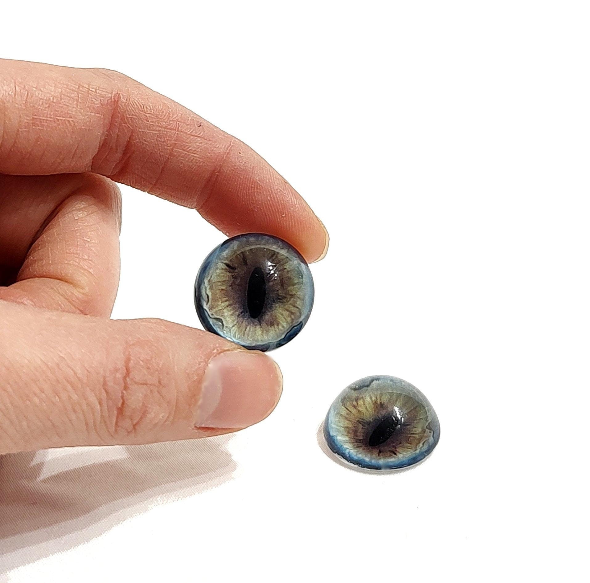 Bronze Blue Fox RF31- Handmade Glass Taxidermy Eyes