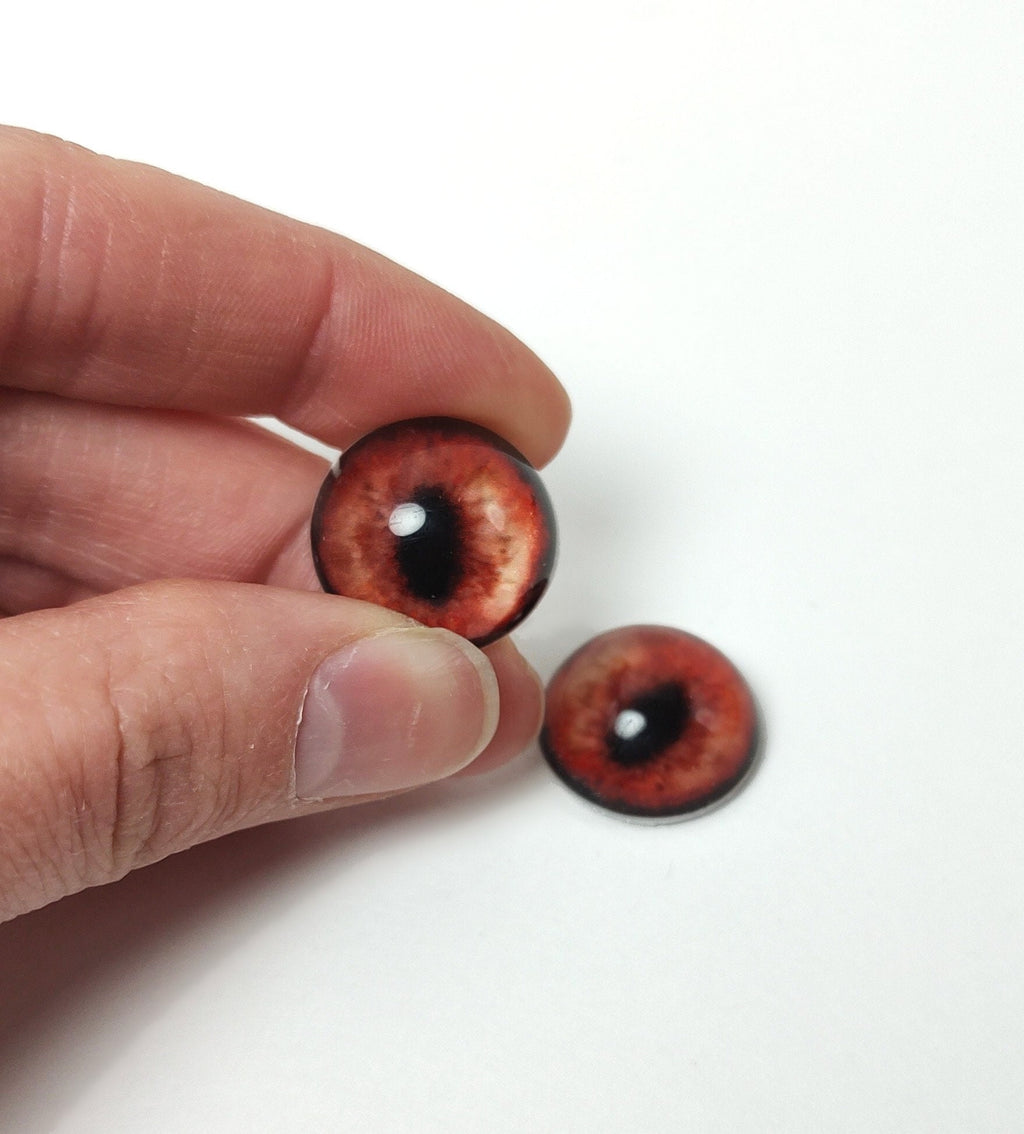 Deep Red Fox RF16 - Handmade Glass Taxidermy Eyes