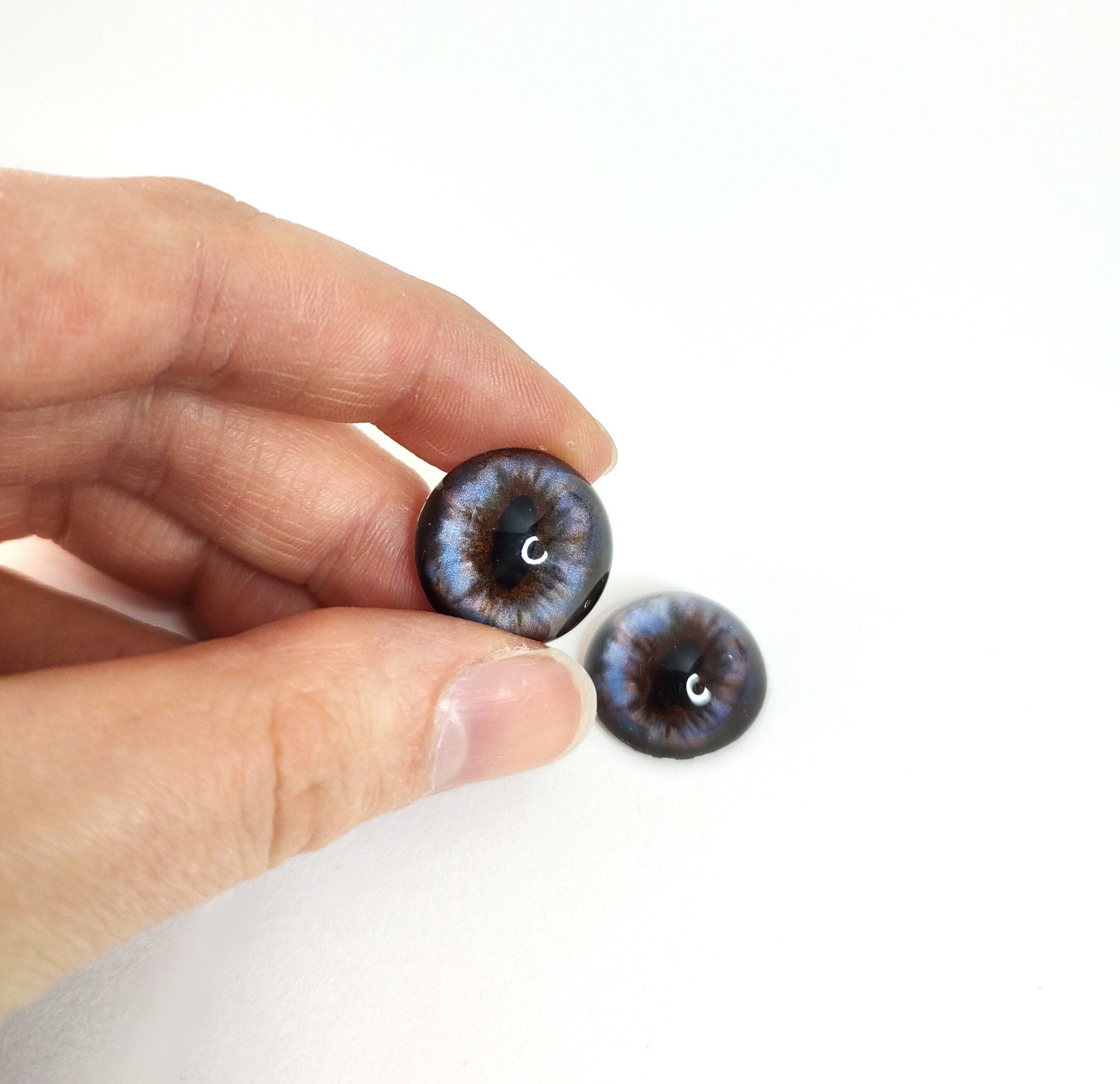Cobalt Brown Fox MC11 - Handmade Glass Taxidermy Eyes